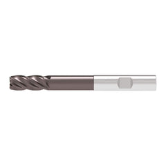 Corner Chamfer End Mill: 6.00 mm Dia, 13.00 mm LOC, 4 Flute, 0.15 mm Chamfer Width, Solid Carbide