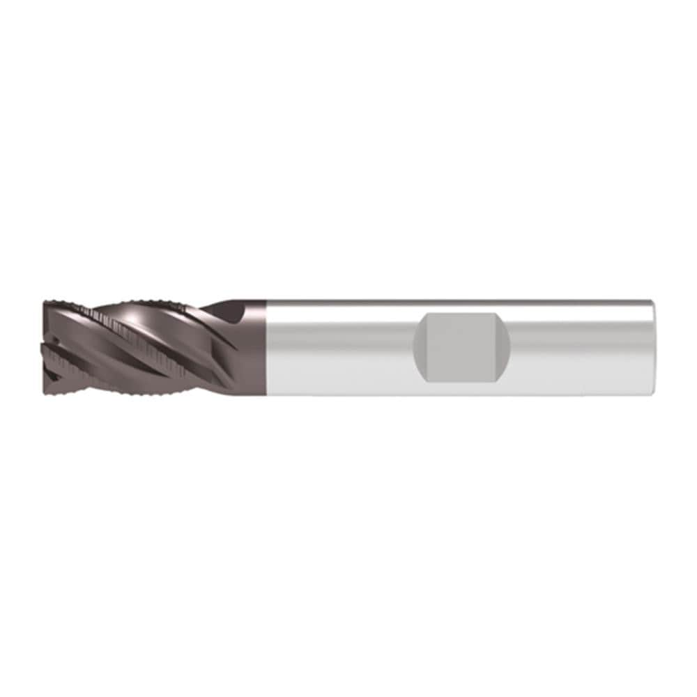 Corner Chamfer End Mill: 5.00 mm Dia, 9.00 mm LOC, 4 Flute, 0.15 mm Chamfer Width, Solid Carbide