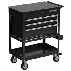 Tool Storage Cart Combos; Cart Combo Type: Rolling Tool Cart; Locking Mechanism: Tubular Key Lock; Color: Black; Overall Depth: 20.35; Overall Height: 39.3; Overall Width: 32