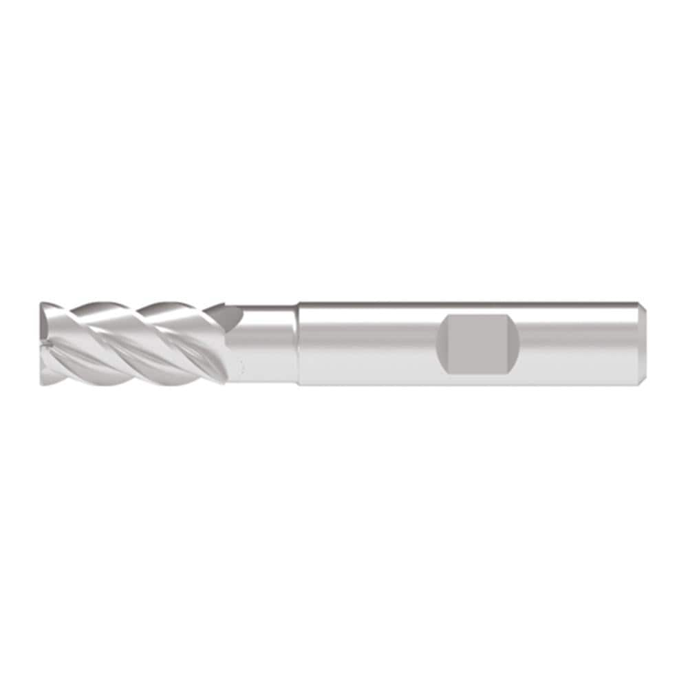 Corner Chamfer End Mill: 18.00 mm Dia, 38.00 mm LOC, 4 Flute, 0.20 mm Chamfer Width, Solid Carbide