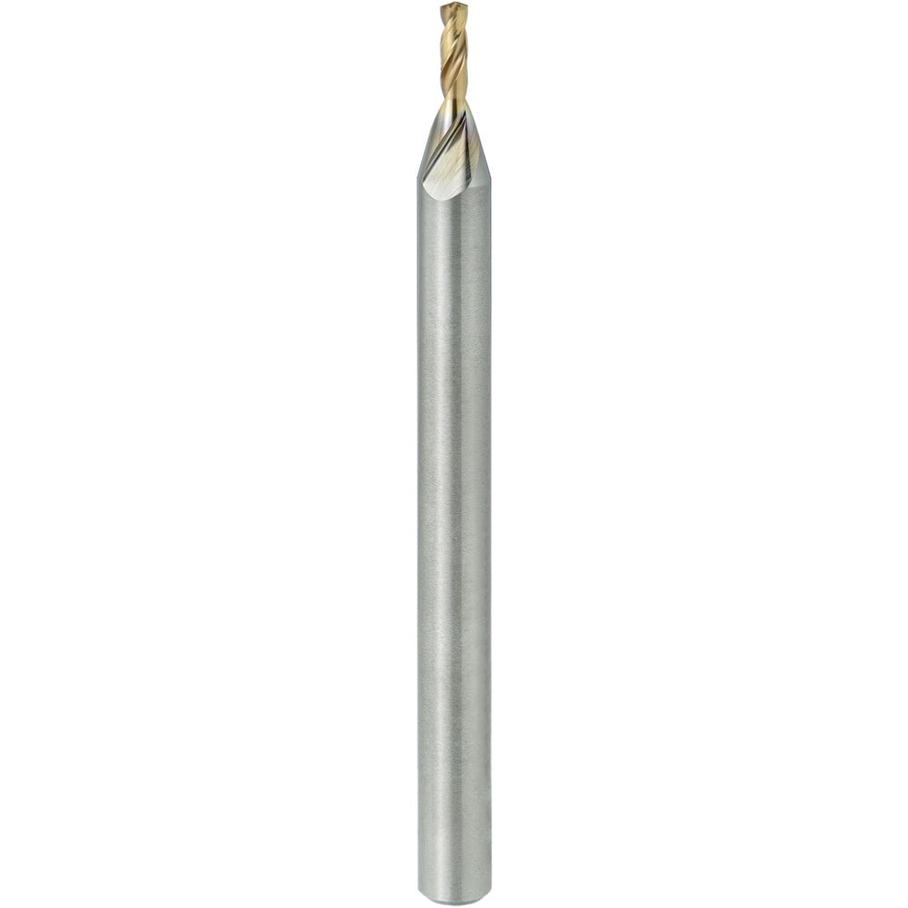 Micro Drill Bit: 1.00 mm Dia, (0.0394"), 141 deg, Solid Carbide