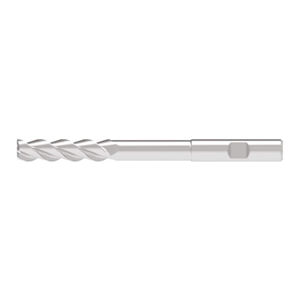 Corner Radius End Mill: 12.00 mm Dia, 49.00 mm LOC, 0.30 mm Radius, 3 Flute, Solid Carbide