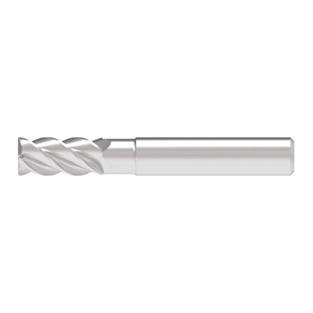 Corner Chamfer End Mill: 10.00 mm Dia, 21.00 mm LOC, 4 Flute, 0.20 mm Chamfer Width, Solid Carbide