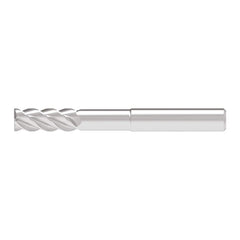 Corner Chamfer End Mill: 3.00 mm Dia, 8.00 mm LOC, 4 Flute, 0.10 mm Chamfer Width, Solid Carbide