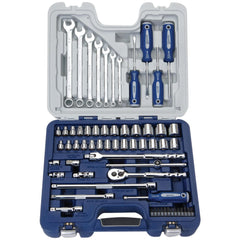 Combination Wrench Set: 63 Pc, Inch & Metric