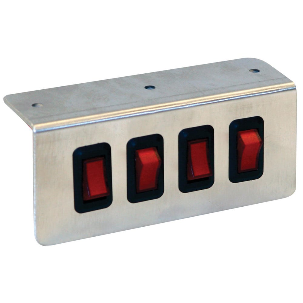 Automotive Switches; Switch Type: Rocker; Number Of Connections: 1; Sequence: Off-On; Amperage: 20; Voltage: 0; Color: Silver; Actuator Type: Rocker