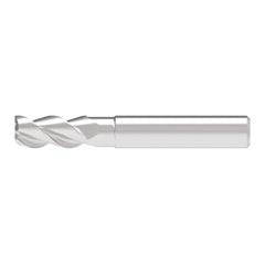 Corner Radius End Mill: 10.00 mm Dia, 21.00 mm LOC, 1.50 mm Radius, 3 Flute, Solid Carbide