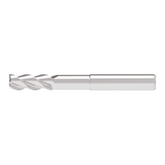 Corner Radius End Mill: 8.00 mm Dia, 21.00 mm LOC, 2.00 mm Radius, 3 Flute, Solid Carbide