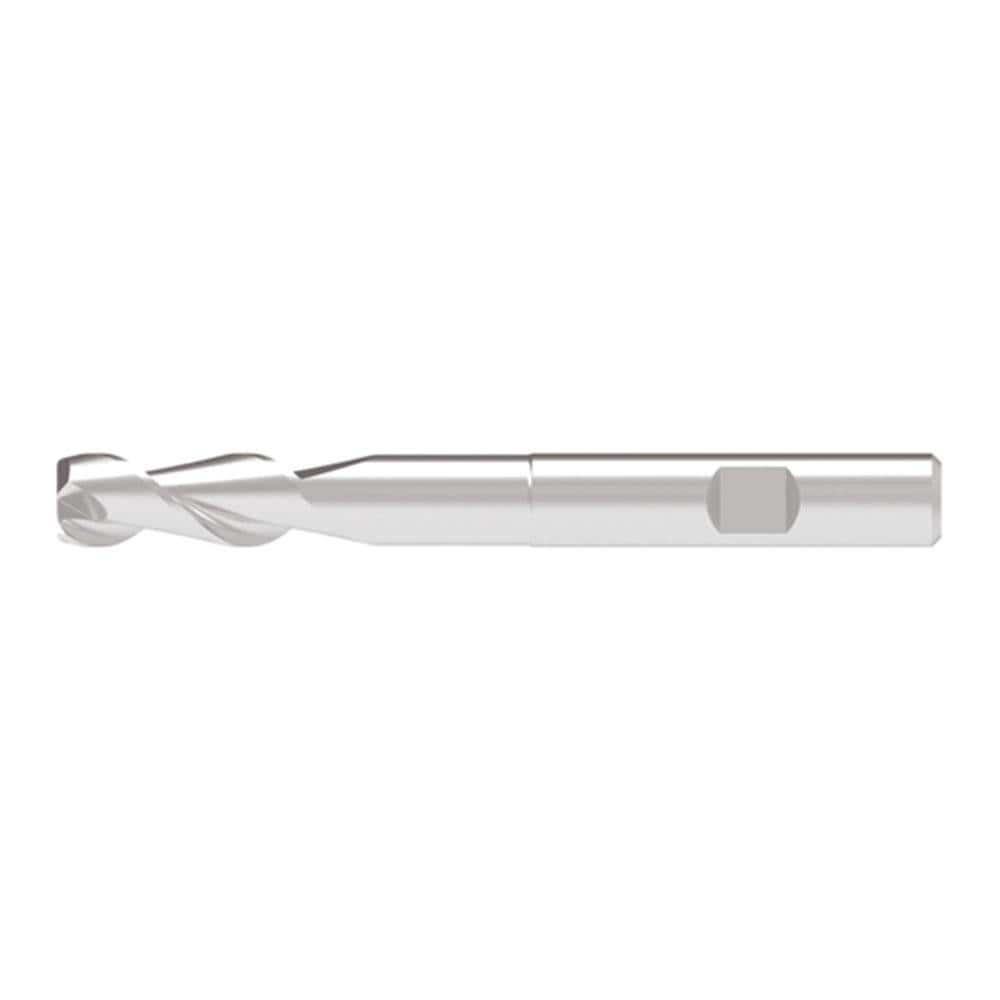 Corner Chamfer End Mill: 17.00 mm Dia, 47.00 mm LOC, 2 Flute, 0.10 mm Chamfer Width, Solid Carbide