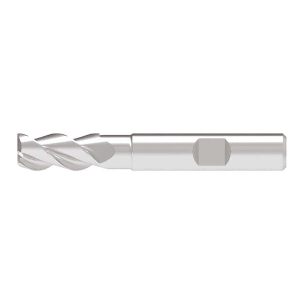 Corner Chamfer End Mill: 18.00 mm Dia, 36.00 mm LOC, 3 Flute, 0.20 mm Chamfer Width, Solid Carbide