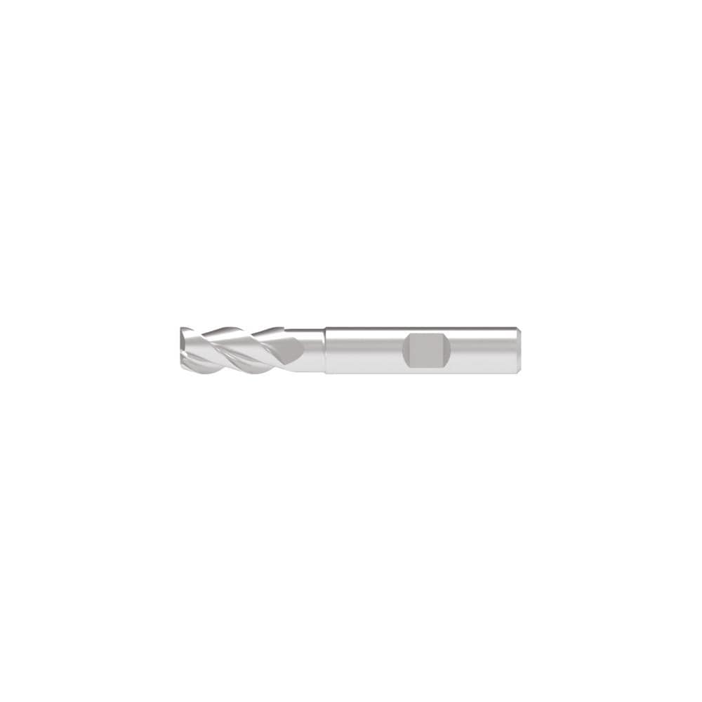 Corner Chamfer End Mill: 10.00 mm Dia, 22.00 mm LOC, 3 Flute, 0.20 mm Chamfer Width, Solid Carbide