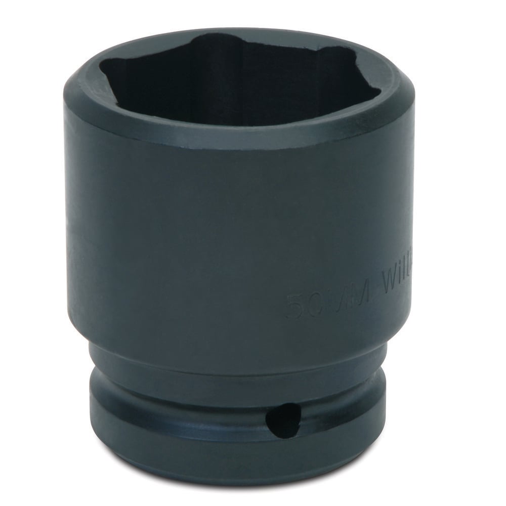 Impact Socket: 1" Drive, 50 mm Socket, Hex Drive