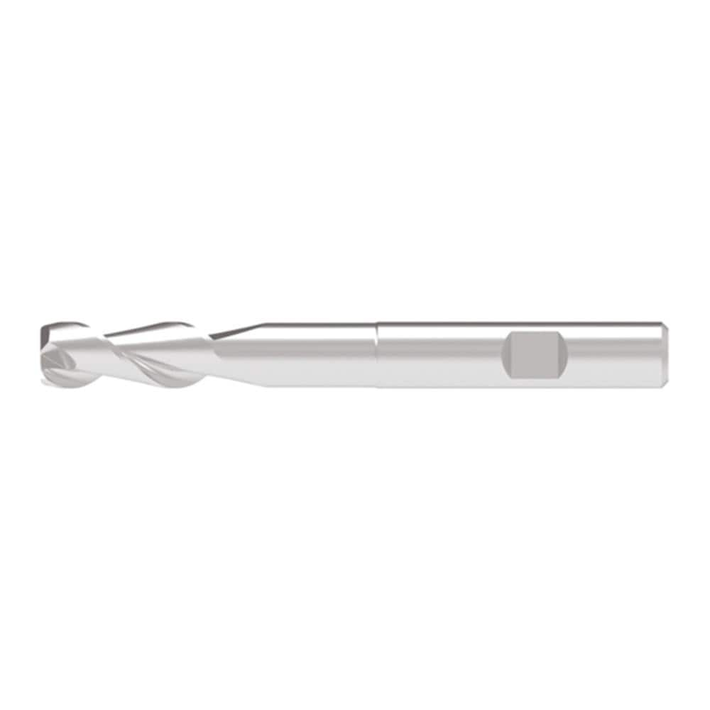 Corner Chamfer End Mill: 14.00 mm Dia, 36.00 mm LOC, 2 Flute, 0.10 mm Chamfer Width, Solid Carbide