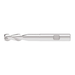 Corner Chamfer End Mill: 5.00 mm Dia, 13.00 mm LOC, 2 Flute, 0.10 mm Chamfer Width, Solid Carbide