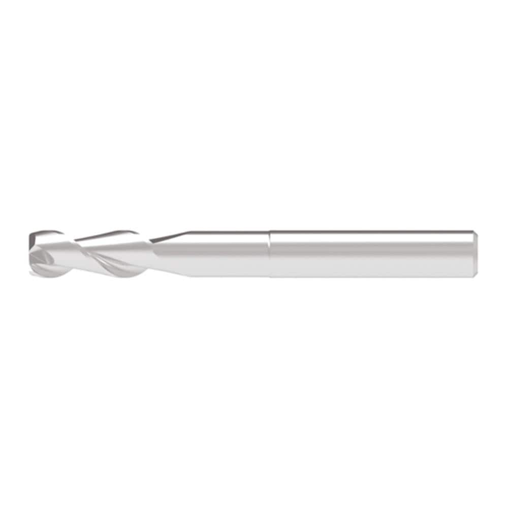 Corner Chamfer End Mill: 9.50 mm Dia, 26.00 mm LOC, 2 Flute, 0.10 mm Chamfer Width, Solid Carbide