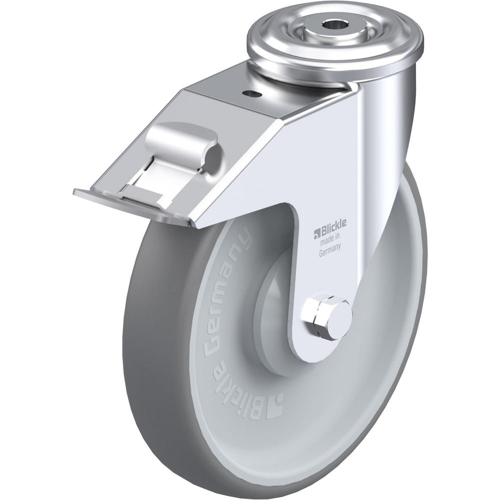 Standard Casters; Mount: Hollow Kingpin; Caster Type: Swivel; Bearing Type: Precision Ball; Style: Double Ball; Wheel Diameter (Inch): 4; Wheel Width (Inch): 1-1/4