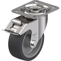 Standard Casters; Mount: Hollow Kingpin; Caster Type: Twin Wheel Swivel; Bearing Type: Precision Ball; Style: Double Ball; Wheel Diameter (Inch): 4; Wheel Width (Inch): 11/16