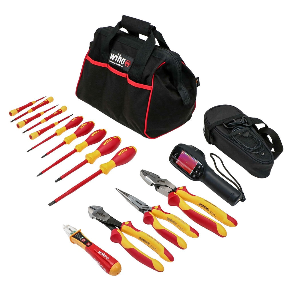 Combination Hand Tool Set: 15 Pc, Thermal Inspection Set