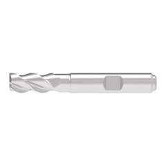 Corner Radius End Mill: 20.00 mm Dia, 42.00 mm LOC, 4.00 mm Radius, 3 Flute, Solid Carbide