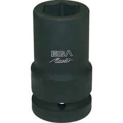 Impact Socket: 1" Drive, 1-15/16" Socket, Hex Drive