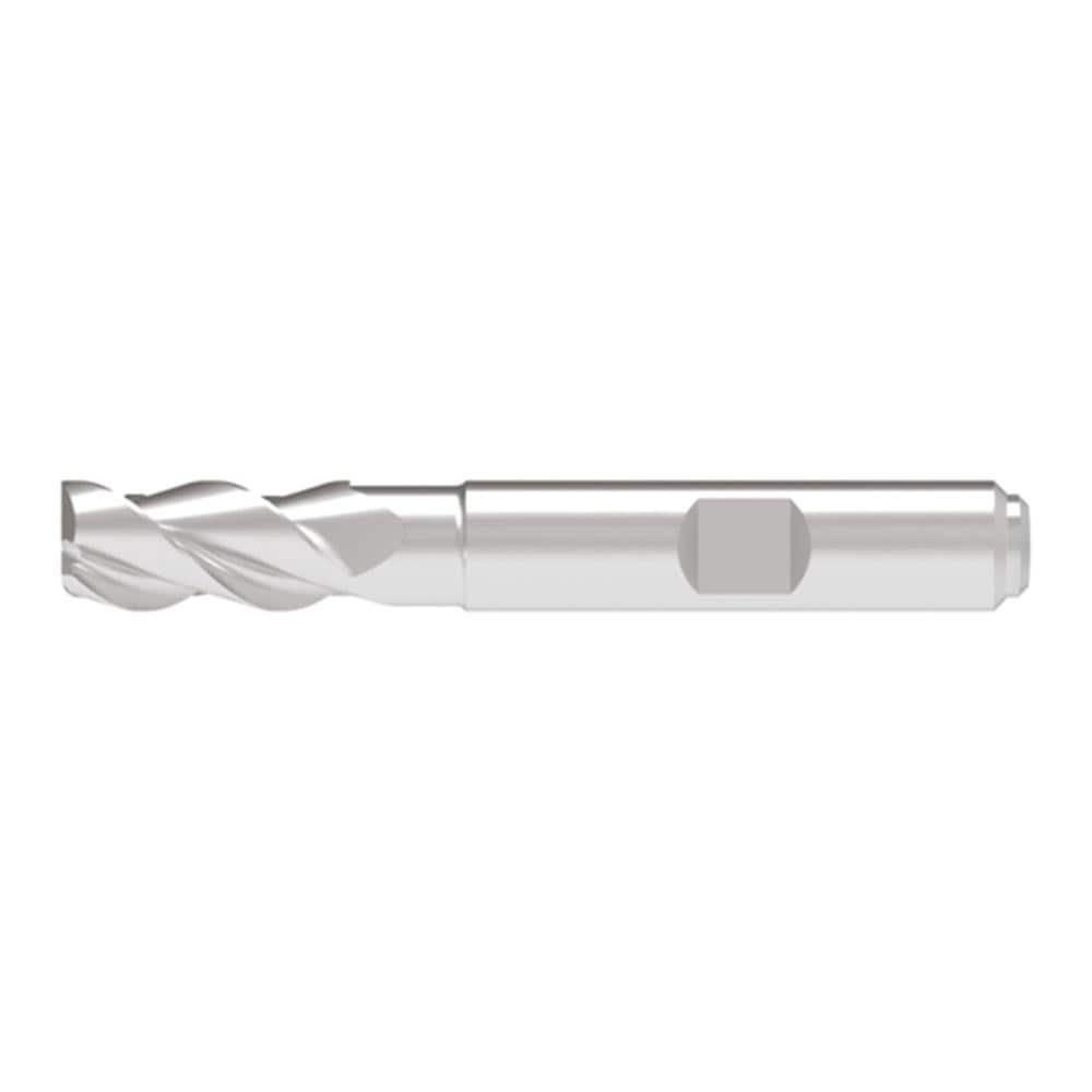 Corner Radius End Mill: 16.00 mm Dia, 33.00 mm LOC, 0.50 mm Radius, 3 Flute, Solid Carbide