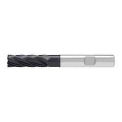 Corner Chamfer End Mill: 14.00 mm Dia, 43.00 mm LOC, 6 Flute, 0.20 mm Chamfer Width, Solid Carbide