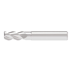 Corner Chamfer End Mill: 10.50 mm Dia, 26.00 mm LOC, 3 Flute, 0.20 mm Chamfer Width, Solid Carbide