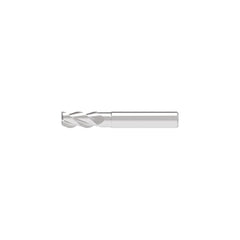 Corner Chamfer End Mill: 5.50 mm Dia, 13.00 mm LOC, 3 Flute, 0.10 mm Chamfer Width, Solid Carbide