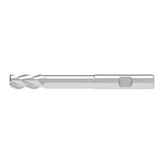 Corner Chamfer End Mill: 19.50 mm Dia, 52.00 mm LOC, 3 Flute, 0.20 mm Chamfer Width, Solid Carbide