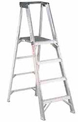 2 Step Aluminum Step Ladder: 375 lb Capacity