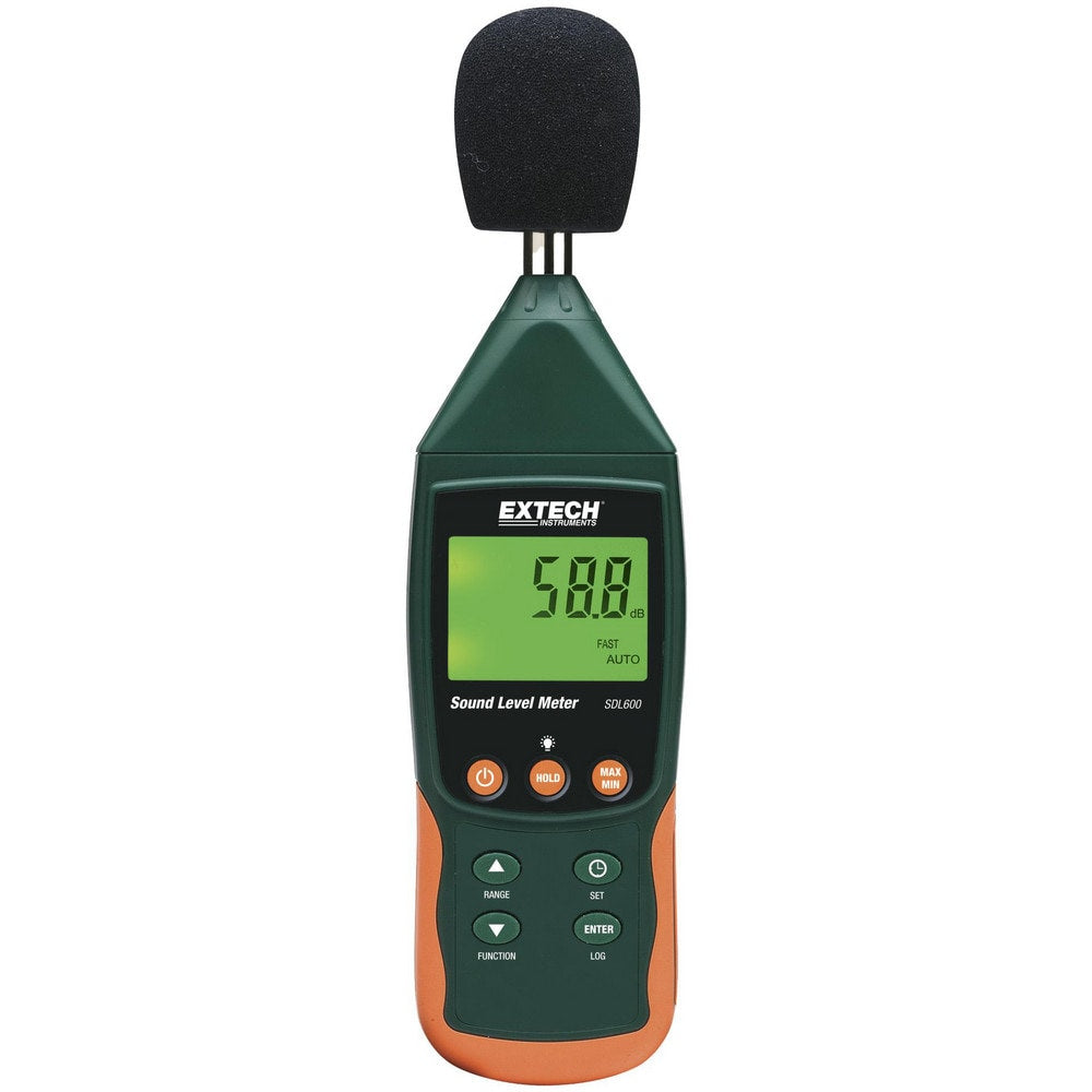 Sound Meter: A & C Frequency Weight, LCD Display