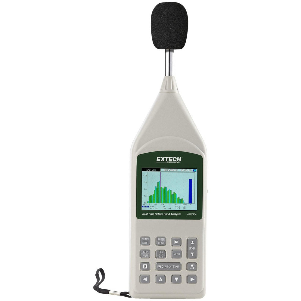 Sound Meter: A, C & Z Frequency Weight, LCD Display