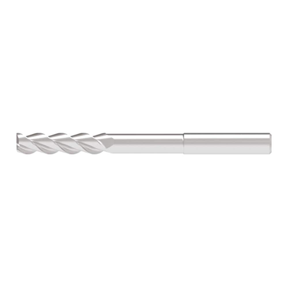 Corner Radius End Mill: 12.00 mm Dia, 49.00 mm LOC, 3.00 mm Radius, 3 Flute, Solid Carbide