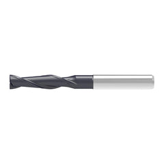 Corner Chamfer End Mill: 12.00 mm Dia, 45.00 mm LOC, 2 Flute, 0.20 mm Chamfer Width, Solid Carbide