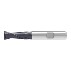 Corner Chamfer End Mill: 14.00 mm Dia, 26.00 mm LOC, 2 Flute, 0.20 mm Chamfer Width, Solid Carbide