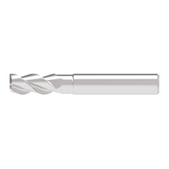 Corner Chamfer End Mill: 8.50 mm Dia, 21.00 mm LOC, 3 Flute, 0.20 mm Chamfer Width, Solid Carbide