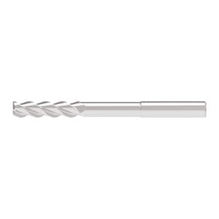 Corner Chamfer End Mill: 7.50 mm Dia, 33.00 mm LOC, 3 Flute, 0.20 mm Chamfer Width, Solid Carbide