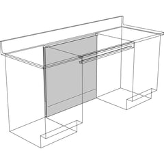 Cabinet Components & Accessories; Accessory Type: Knee Space Panel; For Use With: Apron Rails; Overall Depth: 1 in; Overall Height: 35.1 in; Material: Steel; Color: Pearl; Overall Width: 30