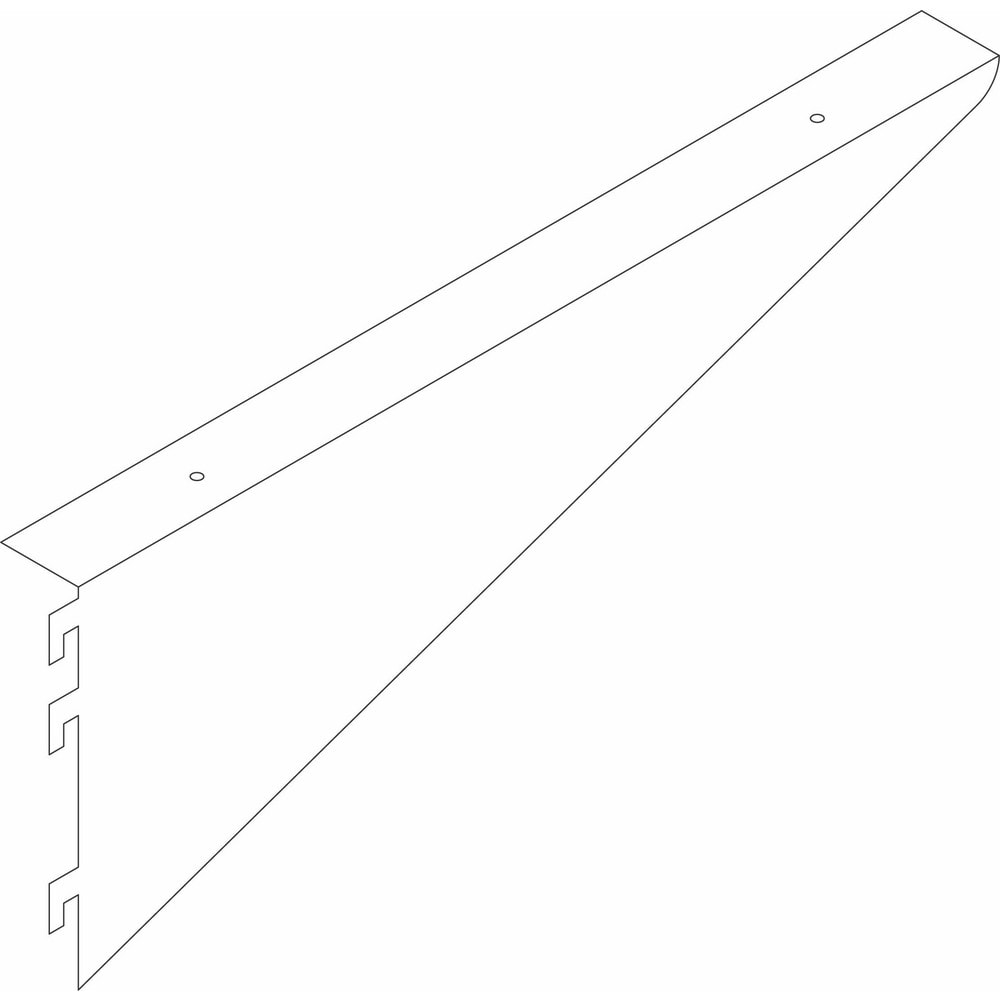 Cabinet Components & Accessories; Accessory Type: Shelf Bracket; For Use With: Shelving Stancions; Overall Depth: 12 in; Overall Height: 4 in; Material: Steel; Color: Pearl