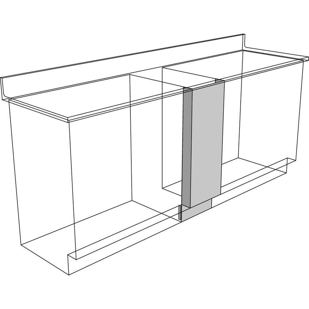 Cabinet Components & Accessories; Accessory Type: Front Filler; For Use With: Standing Height Cabinets; Overall Depth: 4 in; Overall Height: 35.1 in; Material: Steel; Color: Pearl; Overall Width: 1