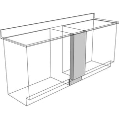 Cabinet Components & Accessories; Accessory Type: Front Filler; For Use With: Standing Height Cabinets; Overall Depth: 4 in; Overall Height: 35.1 in; Material: Steel; Color: Pearl; Overall Width: 1