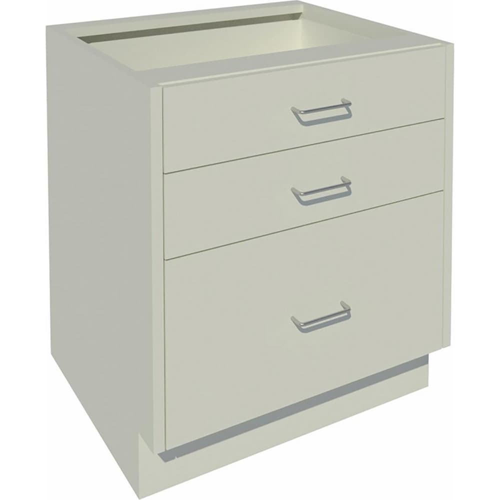 Cabinet Components & Accessories; Accessory Type: Base Cabinet; For Use With: Sitting Height Cabinets; Overall Depth: 22 in; Overall Height: 27.6 in; Material: Steel; Color: Pearl; Overall Width: 24