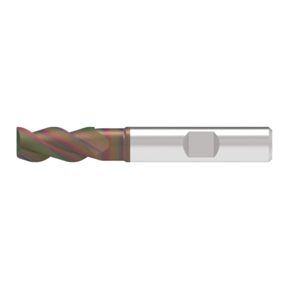 Corner Chamfer End Mill: 20.00 mm Dia, 41.00 mm LOC, 3 Flute, 0.20 mm Chamfer Width, Solid Carbide