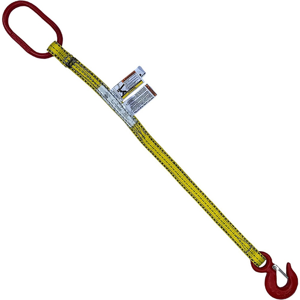 Bridle, Type 10 Web Sling: 12' Long, 2" Wide, 6000 lb Vertical Capacity, Nylon