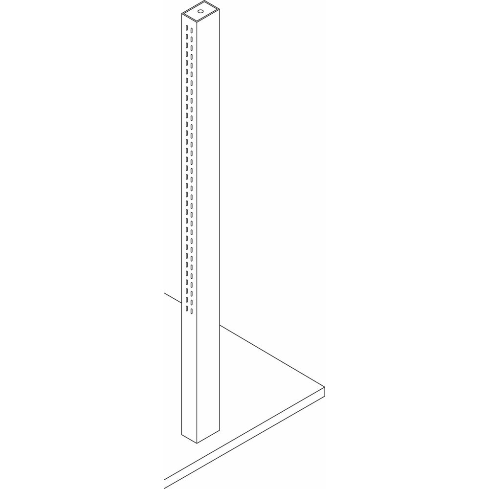 Cabinet Components & Accessories; Accessory Type: Island Shelving Stancion; For Use With: Island Shelving Crossmember; Overall Depth: 3 in; Overall Height: 48 in; Material: Steel; Color: Pearl