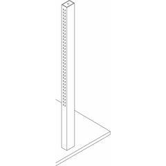 Cabinet Components & Accessories; Accessory Type: Island Shelving Stancion; For Use With: Island Shelving Crossmember; Overall Depth: 3 in; Overall Height: 48 in; Material: Steel; Color: Pearl