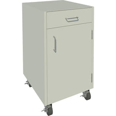 Cabinet Components & Accessories; Accessory Type: Mobile Cabinet; For Use With: Mobile Cabinet; Overall Depth: 22 in; Overall Height: 18 in; Material: Steel; Color: Pearl; Overall Width: 18