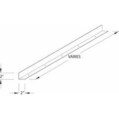 Cabinet Components & Accessories; Accessory Type: Shelf Lip; For Use With: Shelving; Overall Depth: 2 in; Overall Height: 2 in; Material: Steel; Color: Pearl