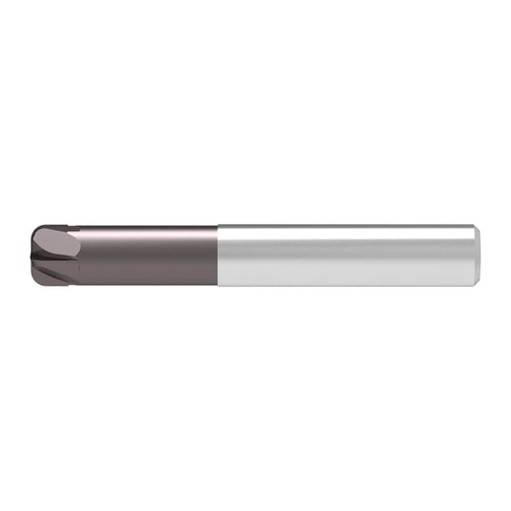 Corner Radius End Mill: 16.00 mm Dia, 8.00 mm LOC, 4.00 mm Radius, 4 Flute, Solid Carbide