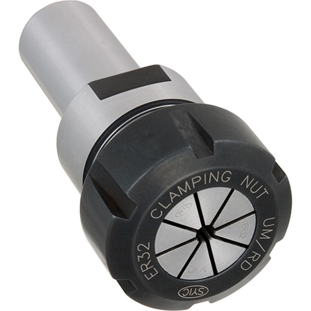 Collet Chuck: 1.10 to 21.00 mm Capacity, ER Collet, 20.00 mm Shank Dia